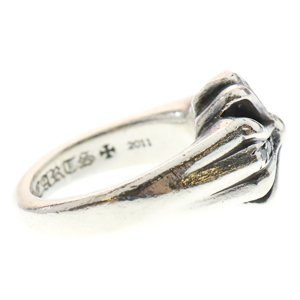 CHROME HEARTS(クロムハーツ) CUTOUT CH PLS SML P D スモールカットアウトプラス PAVEダイヤ リング シルバー
