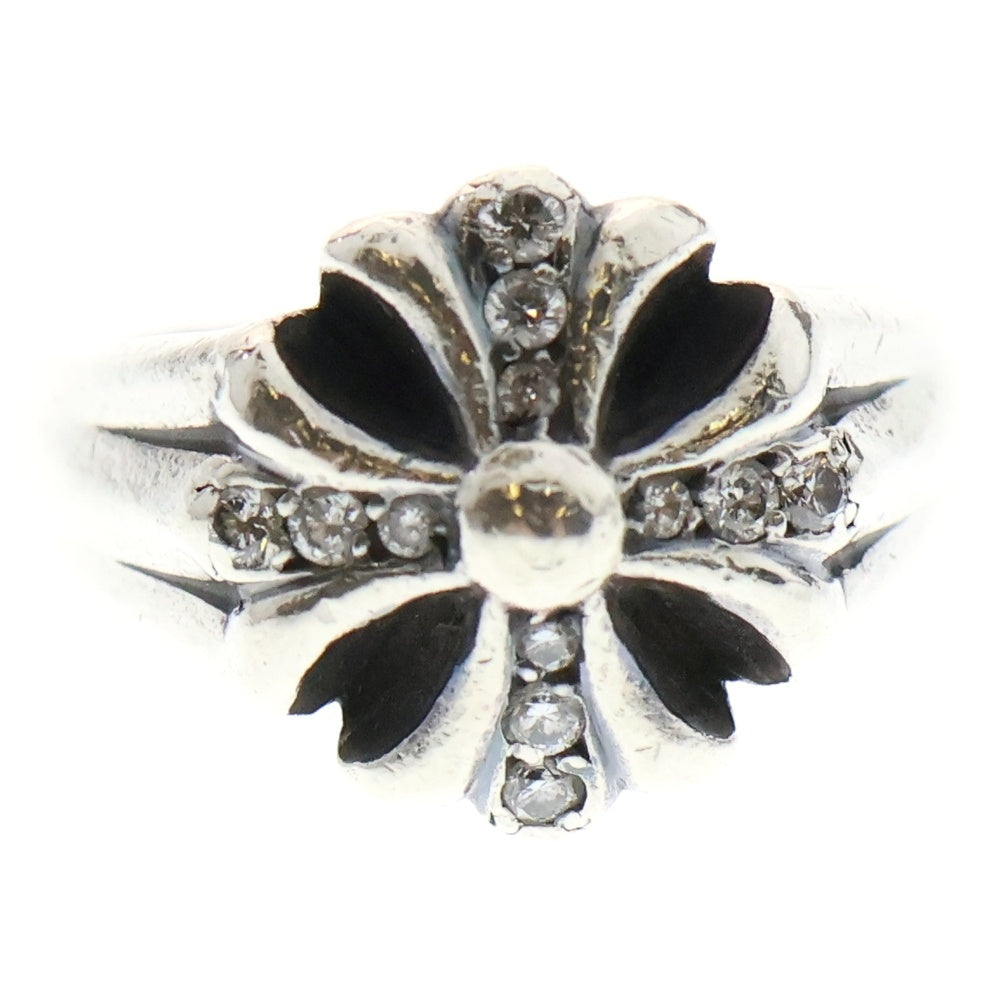 CHROME HEARTS(クロムハーツ) CUTOUT CH PLS SML P D スモールカットアウトプラス PAVEダイヤ リング シルバー