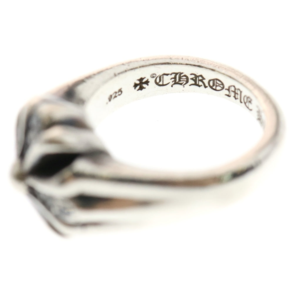 CHROME HEARTS(クロムハーツ) CUTOUT CH PLS SML P D スモールカットアウトプラス PAVEダイヤ リング シルバー