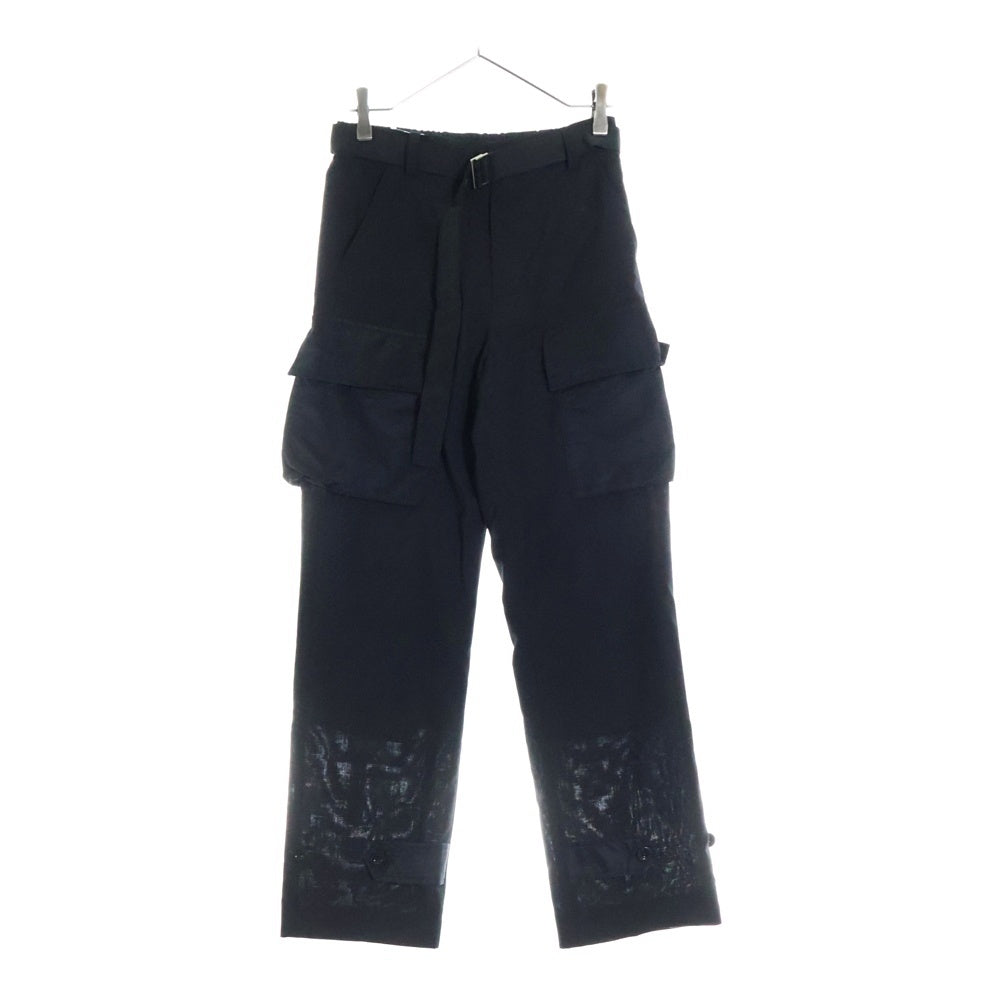 Sacai(サカイ) 24AW スーチングナイロンツイルパンツ 24-07512 ブラック レディース