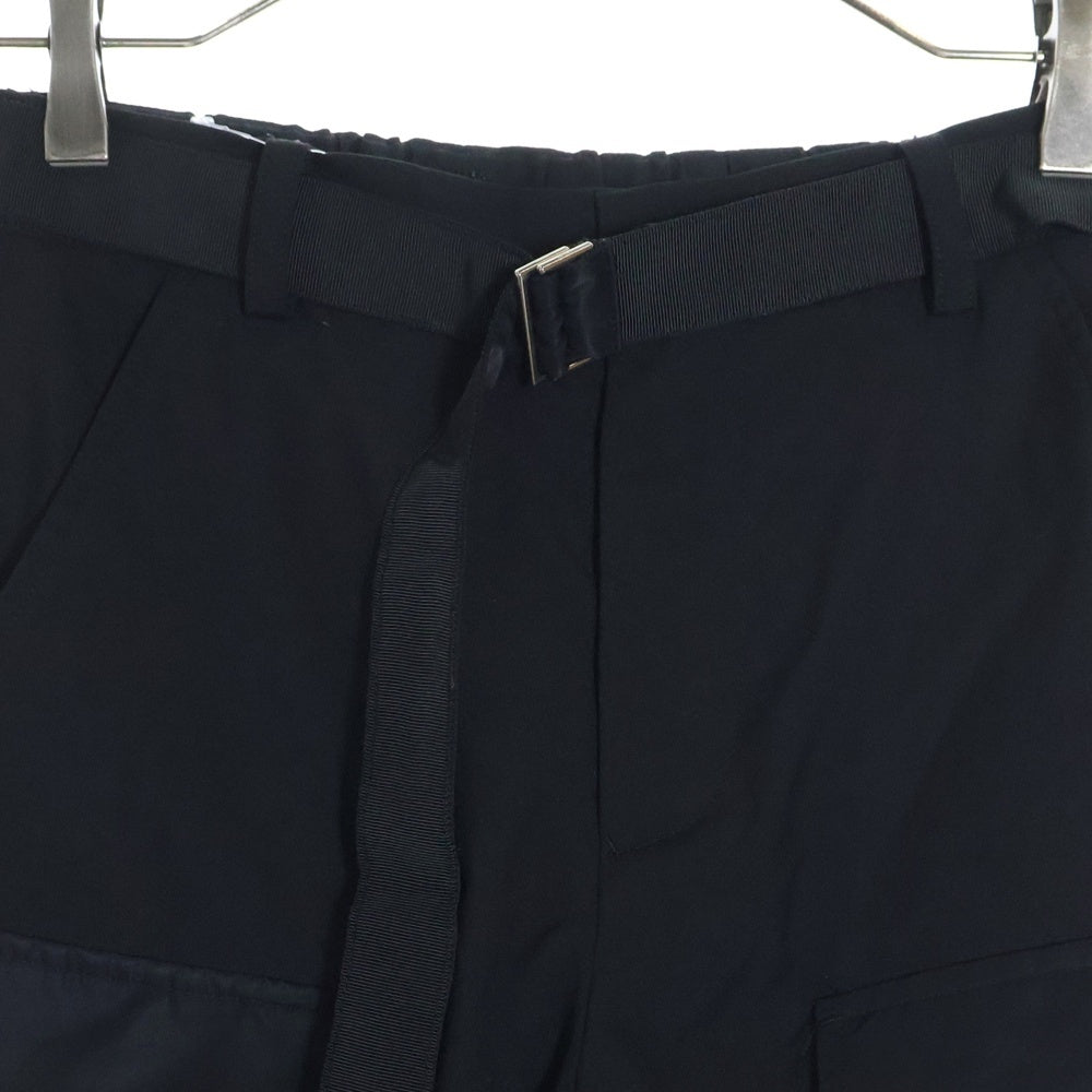 Sacai(サカイ) 24AW スーチングナイロンツイルパンツ 24-07512 ブラック レディース