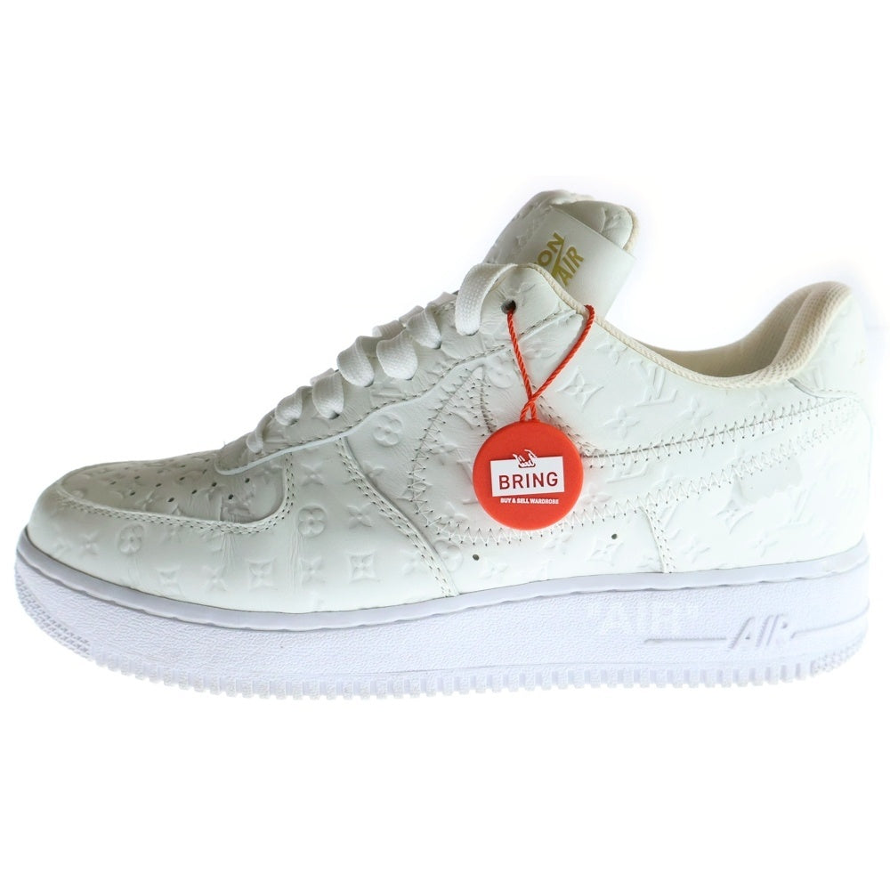 LOUIS VUITTON(ルイヴィトン) ×NIKE AIR FORCE 1 LOW BY VIRGIL ABLOH ×ナイキ エアフォース1 ロー ヴァージル アブロー ローカットスニーカー ホワイト US8/26.0cm