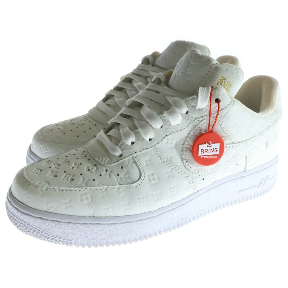 LOUIS VUITTON(ルイヴィトン) ×NIKE AIR FORCE 1 LOW BY VIRGIL ABLOH ×ナイキ エアフォース1 ロー ヴァージル アブロー ローカットスニーカー ホワイト US8/26.0cm