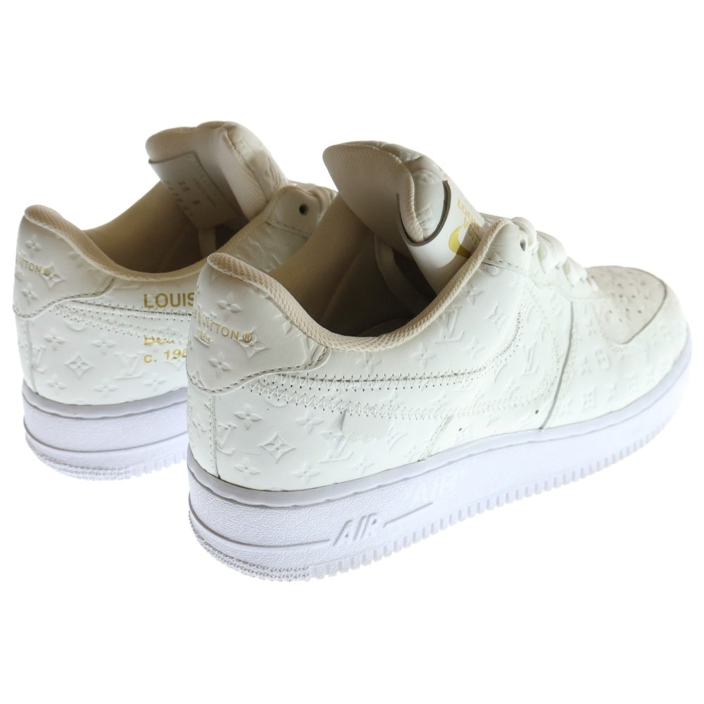 LOUIS VUITTON(ルイヴィトン) ×NIKE AIR FORCE 1 LOW BY VIRGIL ABLOH ×ナイキ エアフォース1 ロー ヴァージル アブロー ローカットスニーカー ホワイト US8/26.0cm