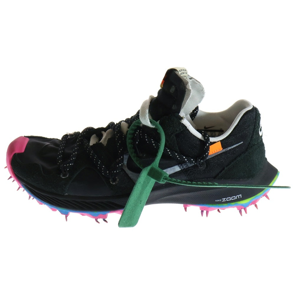 NIKE(ナイキ) × OFF-WHITE W ZOOM TERRA KIGER 5 CD8179-001 オフホワイト ズームテラ カイガー 5 ローカットスニーカー ブラック レディース US6.5/23.5cm