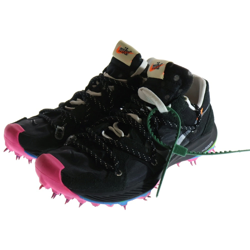 NIKE(ナイキ) × OFF-WHITE W ZOOM TERRA KIGER 5 CD8179-001 オフホワイト ズームテラ カイガー 5 ローカットスニーカー ブラック レディース US6.5/23.5cm