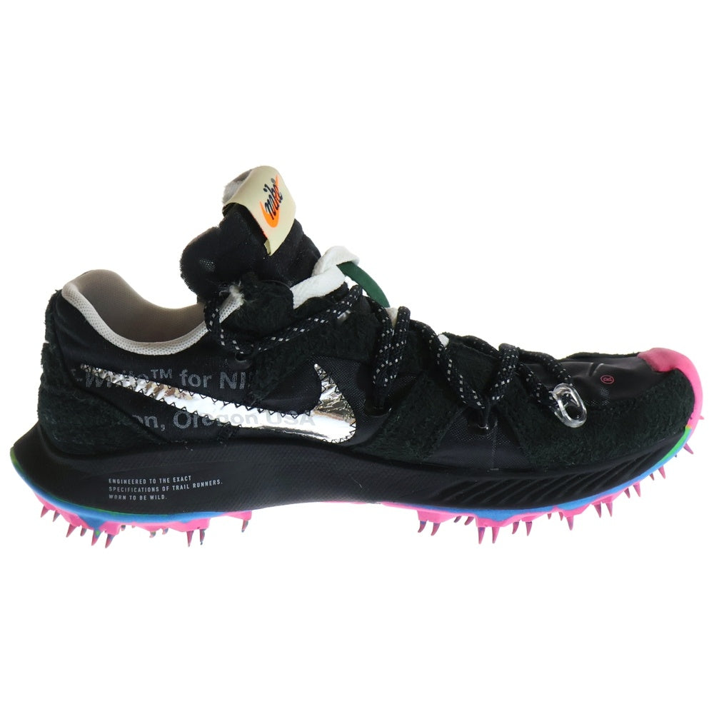 NIKE(ナイキ) × OFF-WHITE W ZOOM TERRA KIGER 5 CD8179-001 オフホワイト ズームテラ カイガー 5 ローカットスニーカー ブラック レディース US6.5/23.5cm