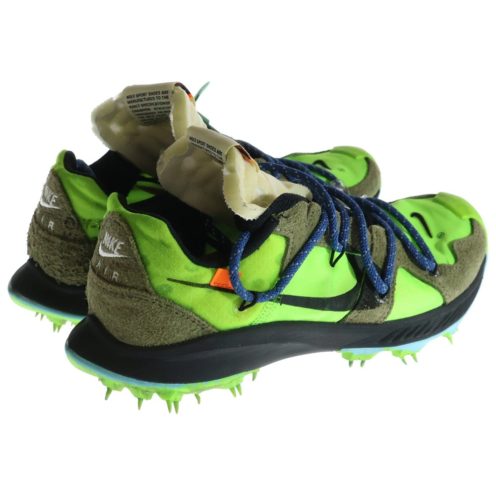 NIKE(ナイキ) ×OFF-WHITE Air Zoom Terra Kiger 5 Green CD8179-300 オフ ホワイト テラ カイガー ローカットスニーカー グリーン レディース US6.5/23.5cm