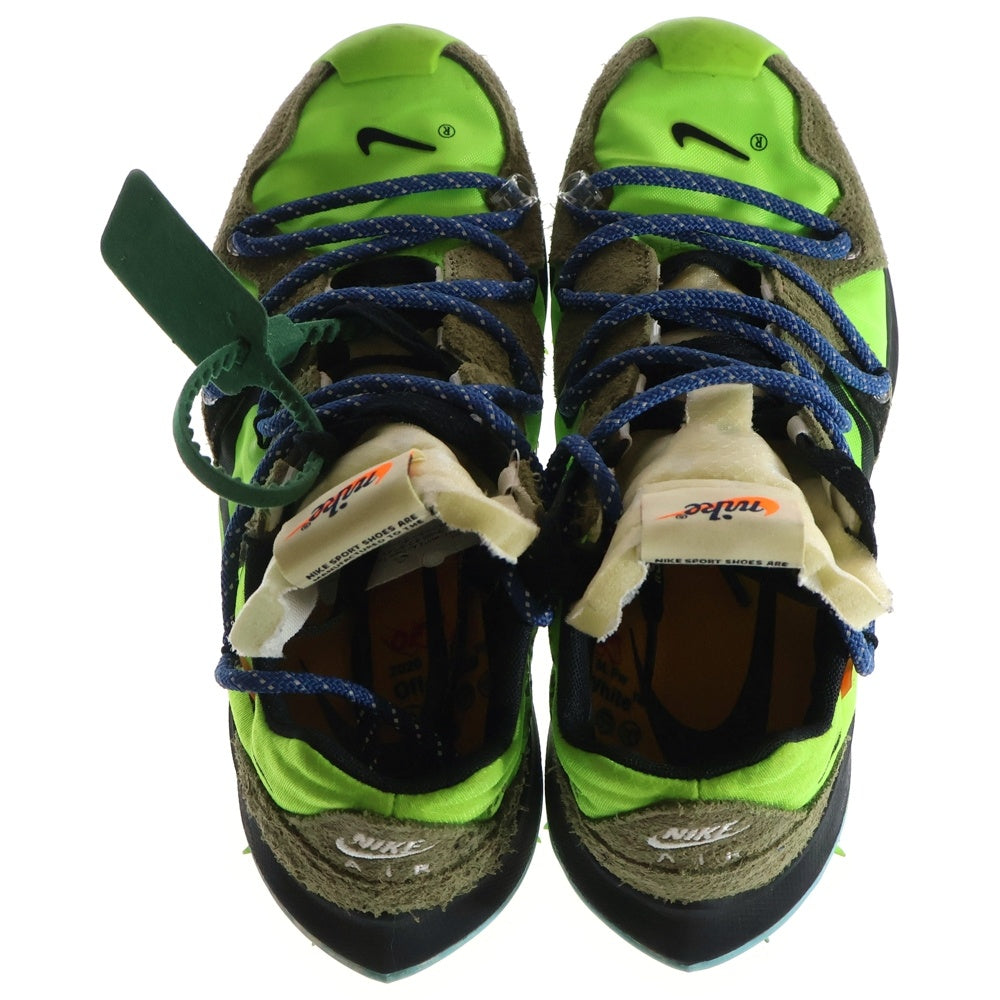 NIKE(ナイキ) ×OFF-WHITE Air Zoom Terra Kiger 5 Green CD8179-300 オフ ホワイト テラ カイガー ローカットスニーカー グリーン レディース US6.5/23.5cm