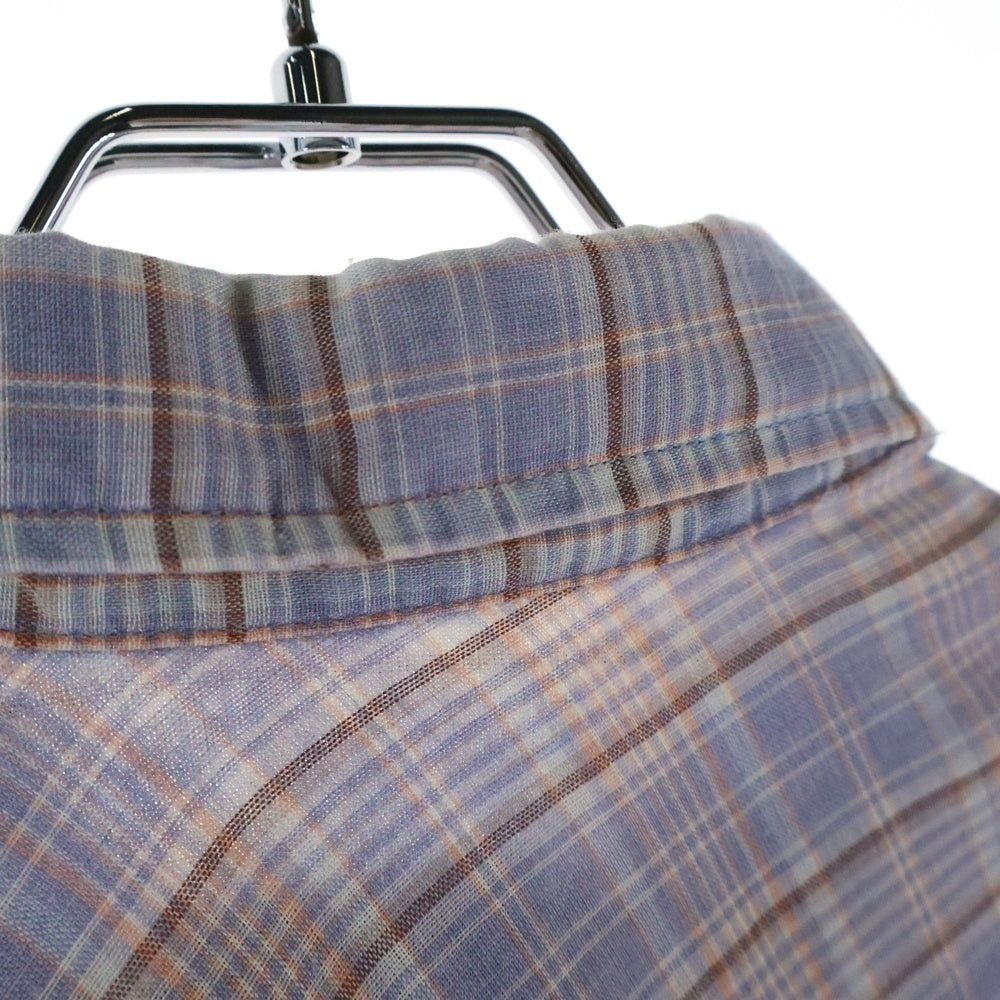 Wrangler(ラングラー) 70s VINTAGE ヴィンテージチェック柄長袖シャツ ブルー調