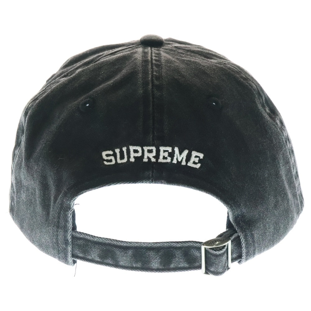 SUPREME(シュプリーム) 25SS Pigment Dye 6-Panel ピグメントダイ マルチカラーロゴ キャップ 帽子 ブラック