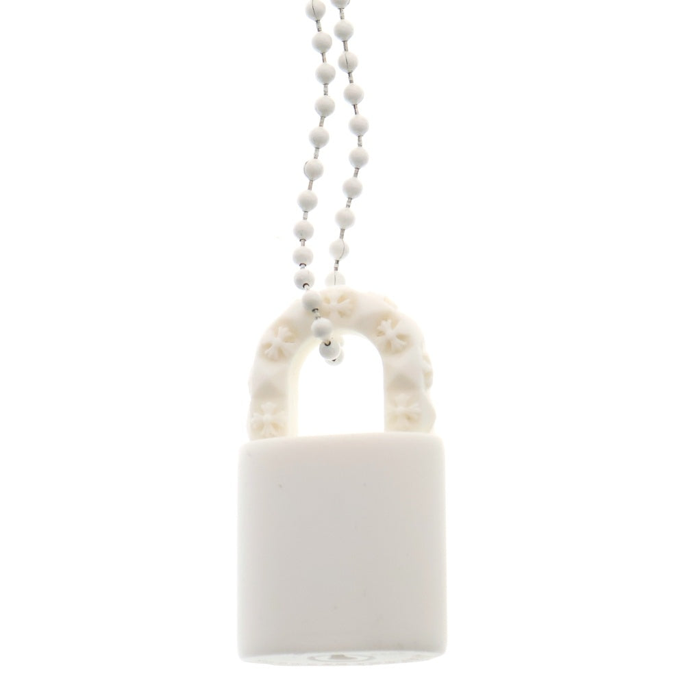 CHROME HEARTS(クロムハーツ) PADLOCK FLERKNEE SLCN パドロックフレアニー ラバーネックレス シリコン ホワイト BCA295