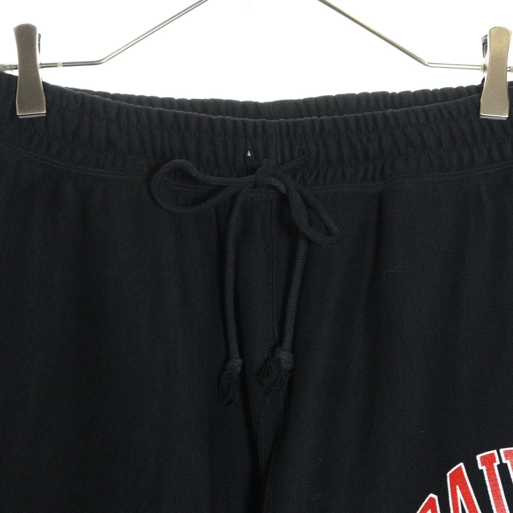 SAINT MICHAEL(セントマイケル) 23AW SWT PNT ARCH SM-A23-0000-036 アーチ ロゴ デザイン ロング スウェット パンツ ブラック