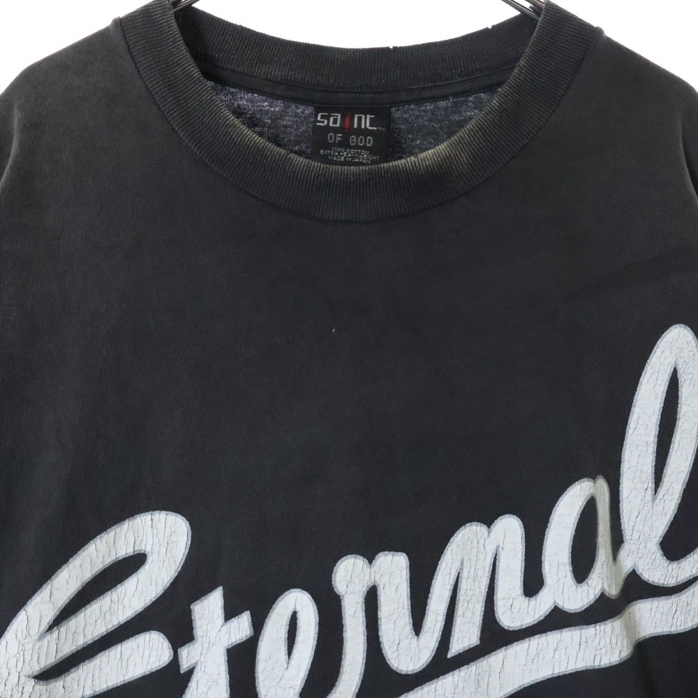 SAINT MICHAEL(セントマイケル) 25SS × FEAR OF GOD フィアオブゴッド セントオブゴッド 両面プリント クルーネック 長袖Tシャツ カットソー SM-HR8-0000-C02
