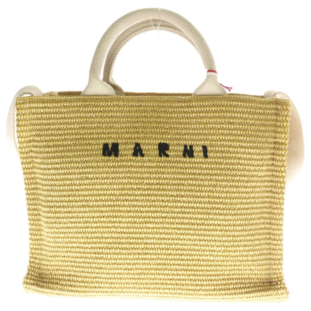 MARNI(マルニ) TROPICALIA 2WAY SHOULDER BAG SHMP0077U0 スモールトート 2WAYバッグ ショルダーバッグ かごバッグ イエロー