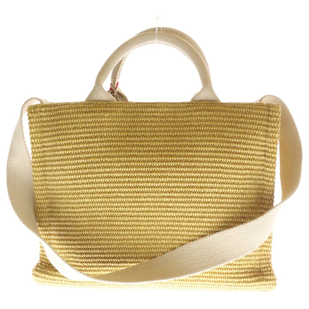 MARNI(マルニ) TROPICALIA 2WAY SHOULDER BAG SHMP0077U0 スモールトート 2WAYバッグ ショルダーバッグ かごバッグ イエロー