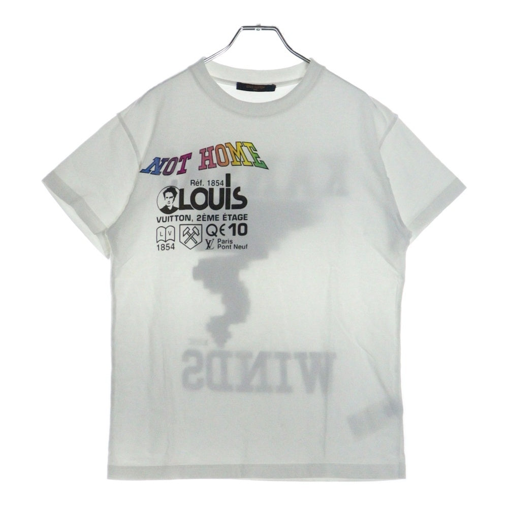 LOUIS VUITTON(ルイヴィトン) 19SS Kansas Wind Print Tee RM191 LVO HGY96W カンザスウィンド フロントロゴプリント Tシャツカットソー ホワイト