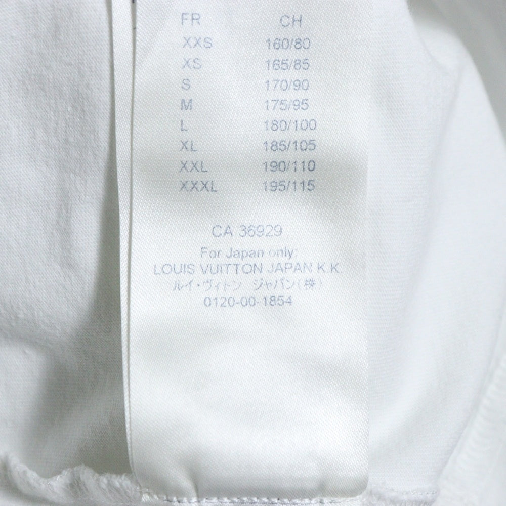 LOUIS VUITTON(ルイヴィトン) 19SS Kansas Wind Print Tee RM191 LVO HGY96W カンザスウィンド フロントロゴプリント Tシャツカットソー ホワイト