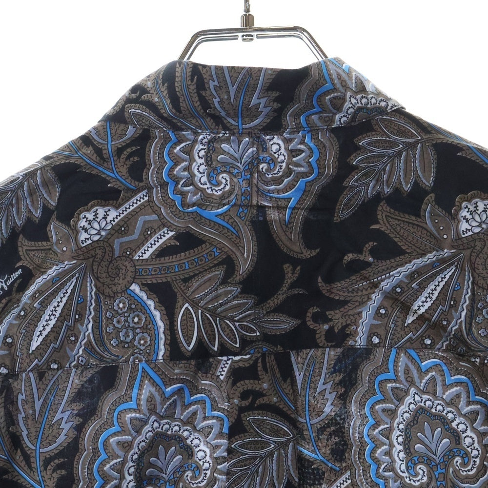 LOUIS VUITTON(ルイヴィトン) 13AW RM132M H4SH10BUV 長袖柄シャツ コットン ブラック/ブラウン