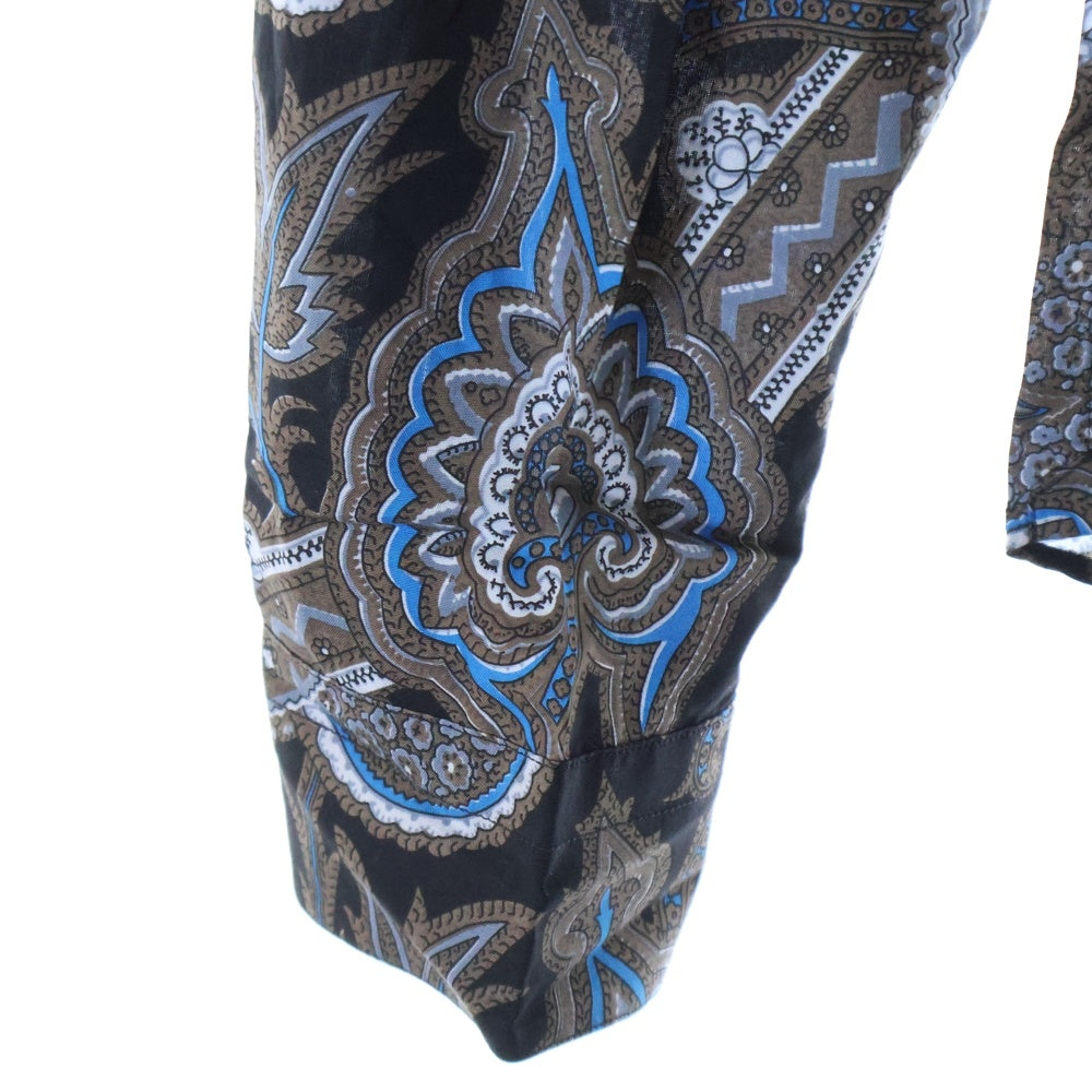 LOUIS VUITTON(ルイヴィトン) 13AW RM132M H4SH10BUV 長袖柄シャツ コットン ブラック/ブラウン