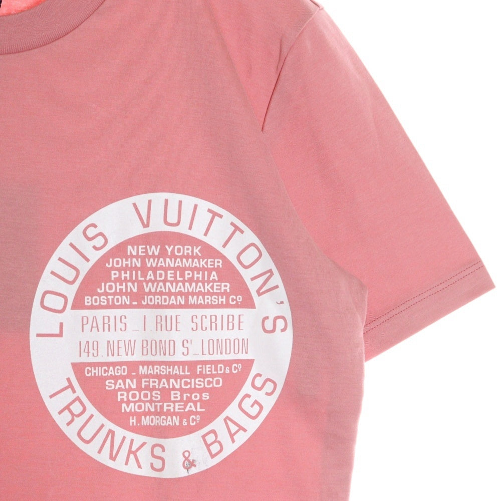 LOUIS VUITTON(ルイヴィトン) 18AW LV Stamp Tee RW182W DMF FFTS03 LV スタンプ 半袖Tシャツ カットソー ピンク