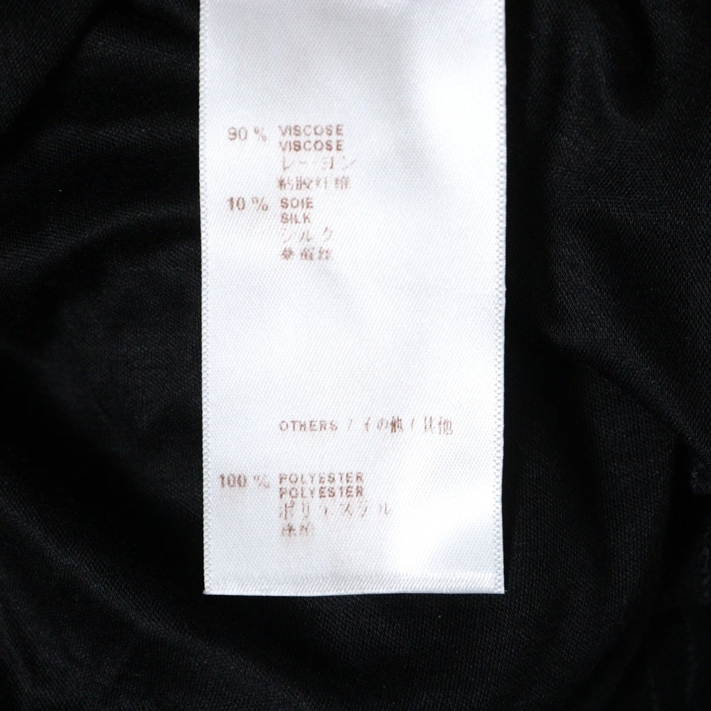 LOUIS VUITTON(ルイヴィトン) 13AW Sequins Logo Tee RW132W F4TS04VA7 スパンコール フロントロゴ 半袖Tシャツ カットソー ブラック