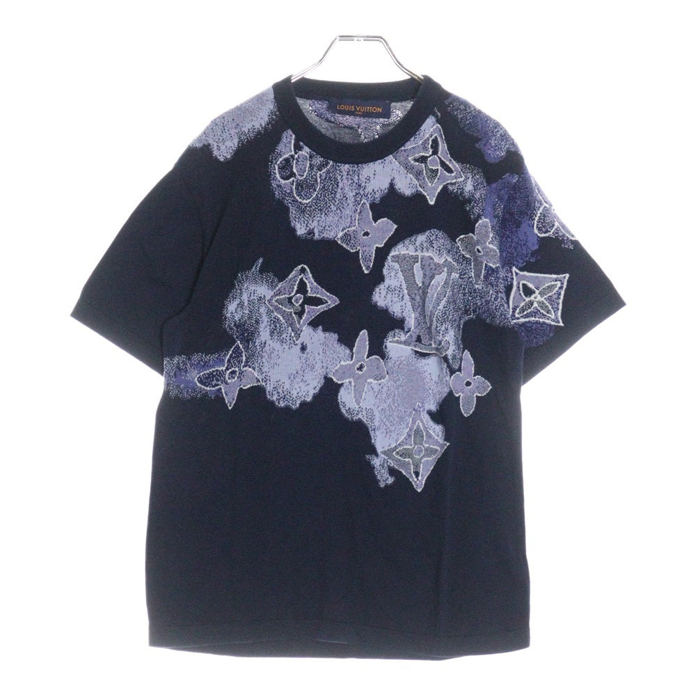 LOUIS VUITTON(ルイヴィトン) 21SS Water Color Tee RM211V ZLW HLN01W ウォーターカラー モノグラム 半袖Tシャツ カットソー ネイビー