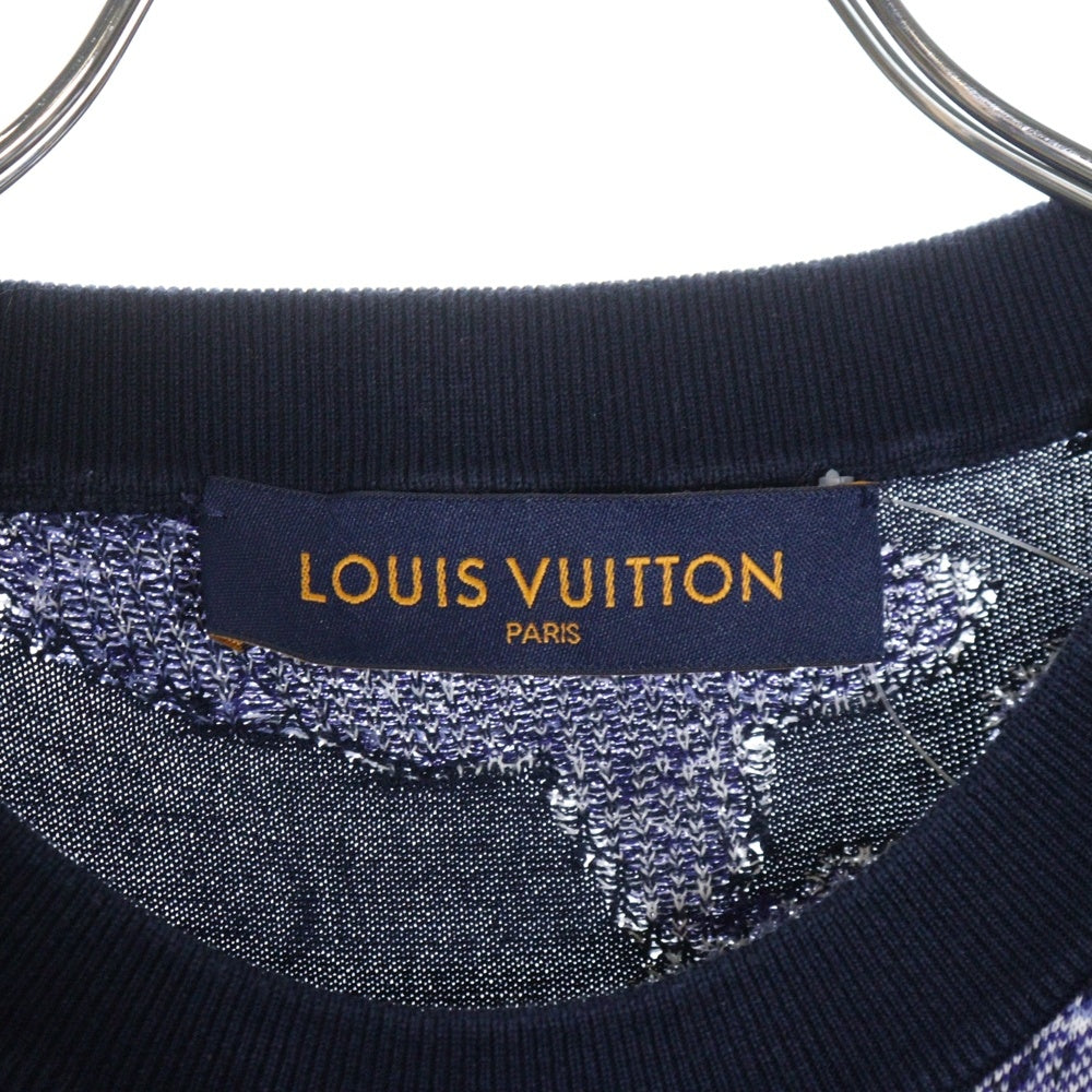 LOUIS VUITTON(ルイヴィトン) 21SS Water Color Tee RM211V ZLW HLN01W ウォーターカラー モノグラム 半袖Tシャツ カットソー ネイビー