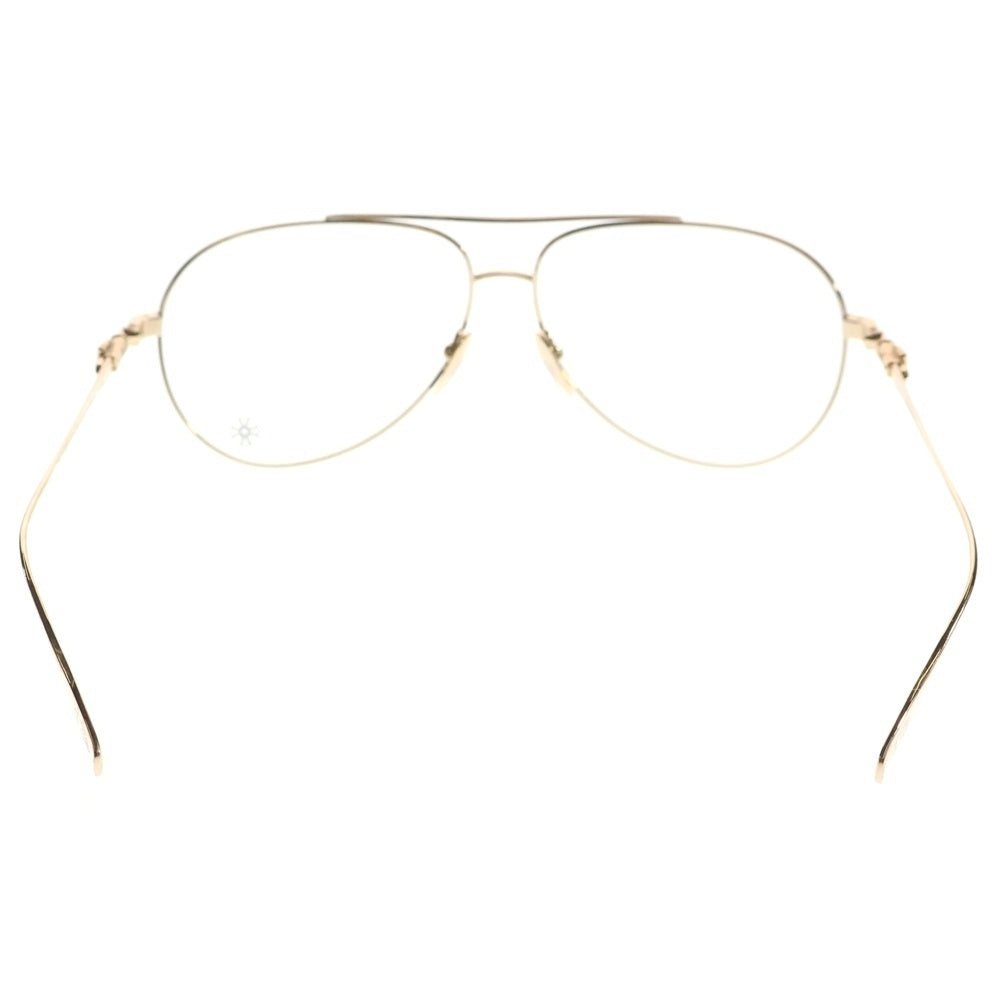 CHROME HEARTS(クロムハーツ) STAINS IV ステインIV 2ブリッジティアドロップ サングラス アイウェア ゴールド/クリア