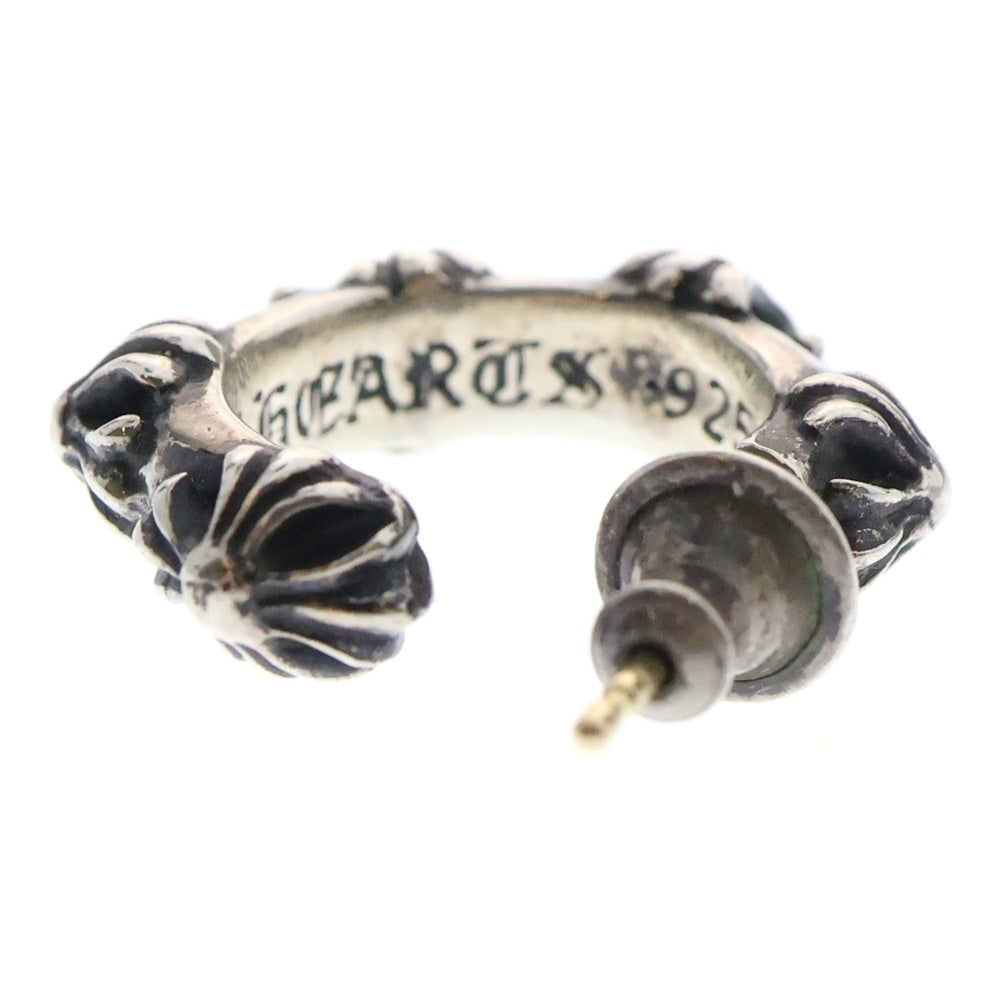 CHROME HEARTS(クロムハーツ) HOOP CROSS クロスバンド フープピアス シルバー BCA100
