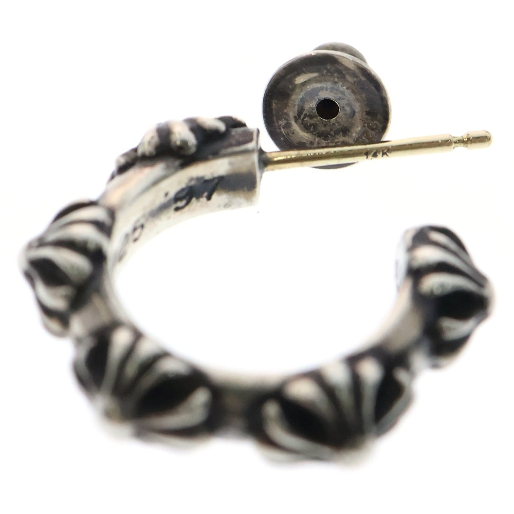 CHROME HEARTS(クロムハーツ) HOOP CROSS クロスバンド フープピアス シルバー BCA100