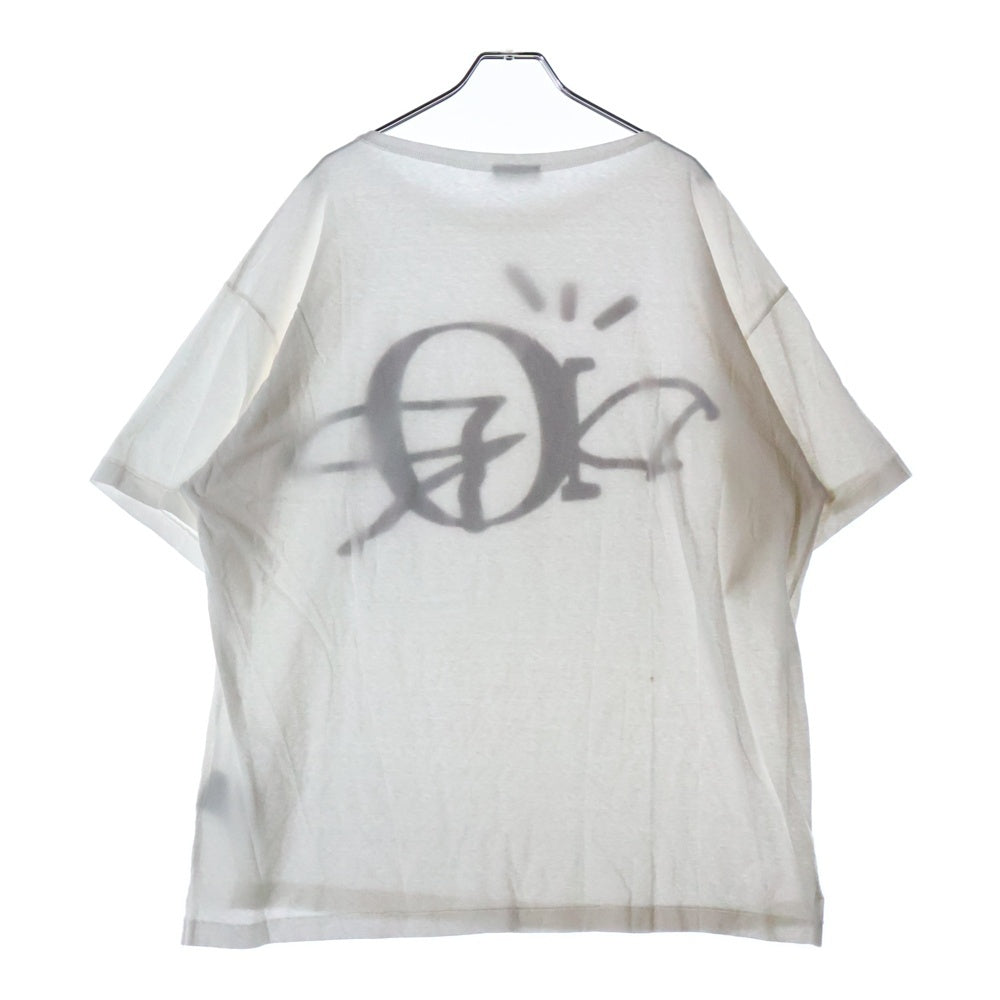 DIOR(ディオール) 22AW ×Travis Scott Cactus Jack283J632A0752 カクタスジャック トラヴィススコット フロントプリント 半袖Tシャツ カットソー ホワイト