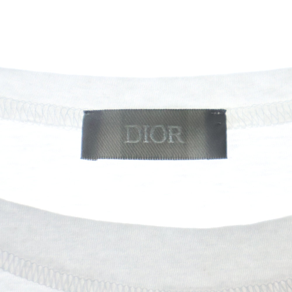DIOR(ディオール) 22AW ×Travis Scott Cactus Jack283J632A0752 カクタスジャック トラヴィススコット フロントプリント 半袖Tシャツ カットソー ホワイト