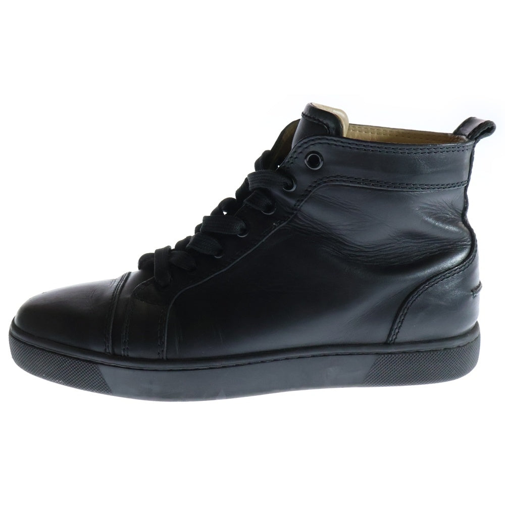 CHRISTIAN LOUBOUTIN(クリスチャンルブタン) レザーハイカットスニーカー シューズ ブラック