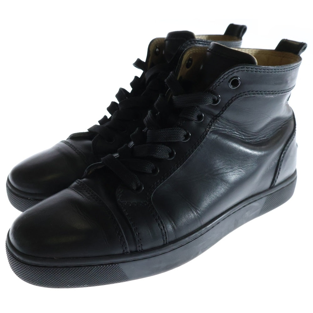 CHRISTIAN LOUBOUTIN(クリスチャンルブタン) レザーハイカットスニーカー シューズ ブラック