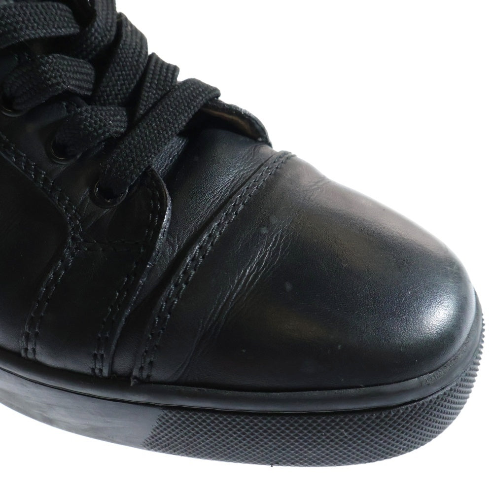 CHRISTIAN LOUBOUTIN(クリスチャンルブタン) レザーハイカットスニーカー シューズ ブラック