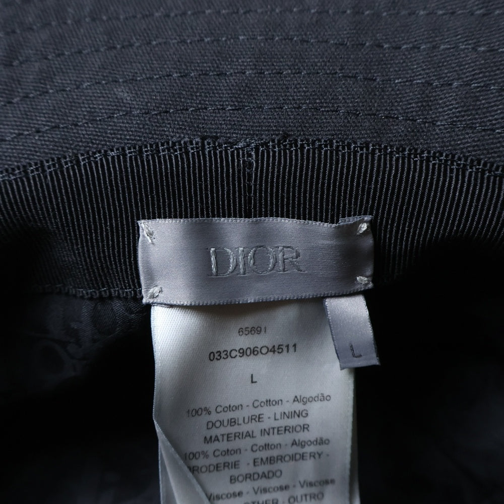 DIOR(ディオール) 21SS × KENNY SCHARF 033C906O4511 ケニーシャーフ ボブバケットハット 帽子 ブラック