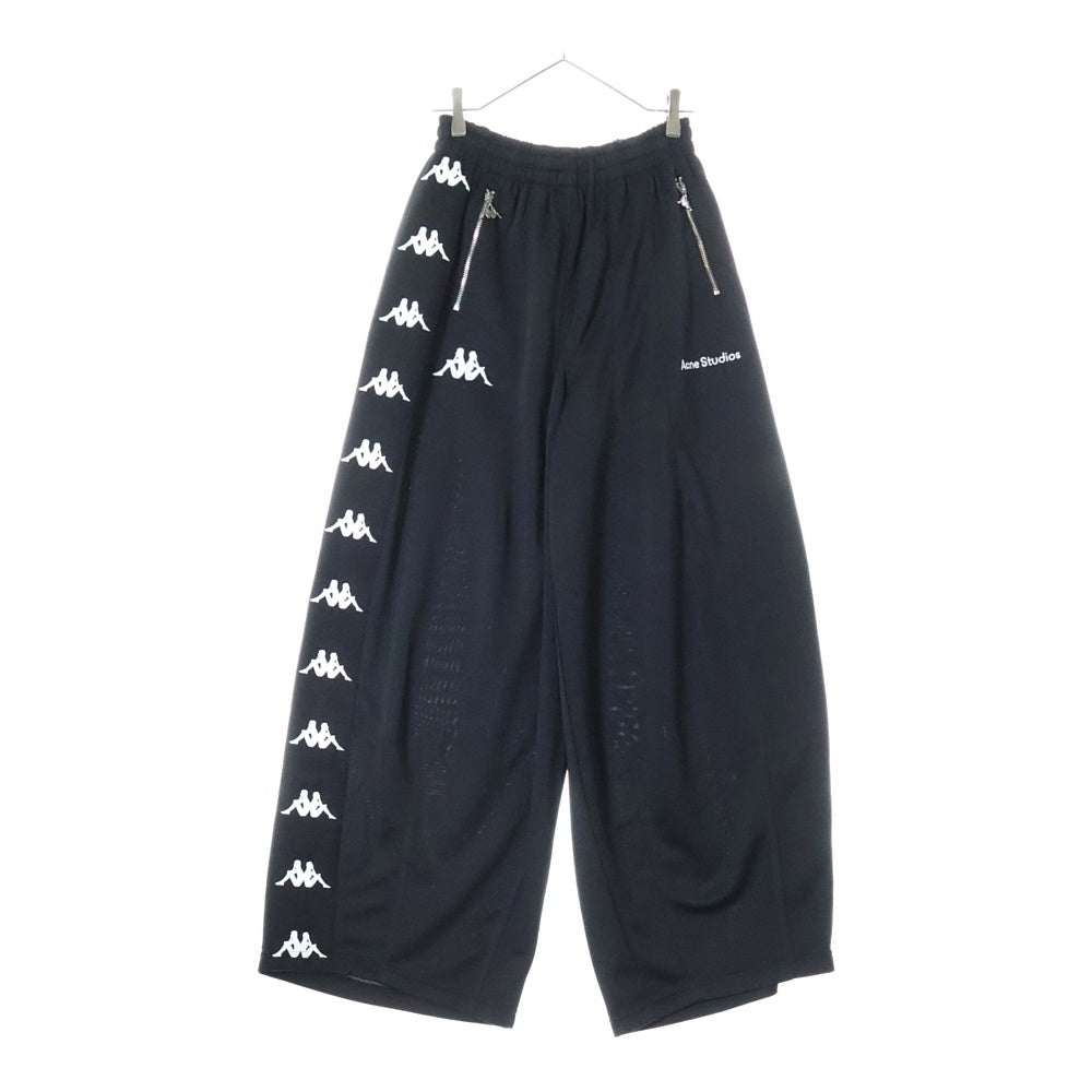 ACNE(アクネ) ×Kappa Relaxed Fit Trousers SP-UX-TROU000016 カッパ リラックスフィット トラウザーズ パンツ ブラック