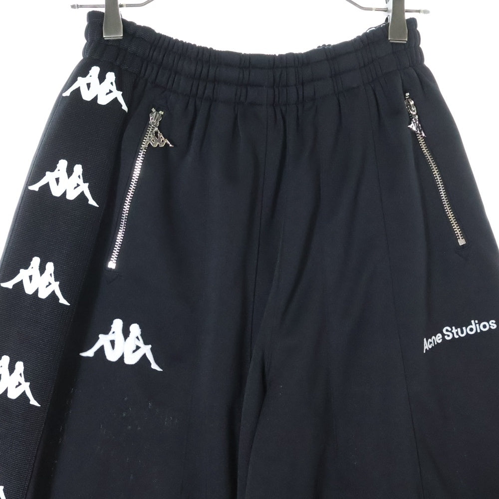 ACNE(アクネ) ×Kappa Relaxed Fit Trousers SP-UX-TROU000016 カッパ リラックスフィット トラウザーズ パンツ ブラック