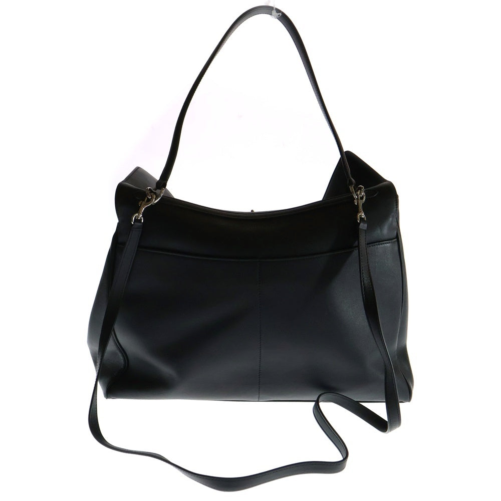 BALENCIAGA(バレンシアガ) Women's RODEO 813465994 ロデオ スムースカーフスキン シルバー金具 ハンドバッグ ブラック レディース