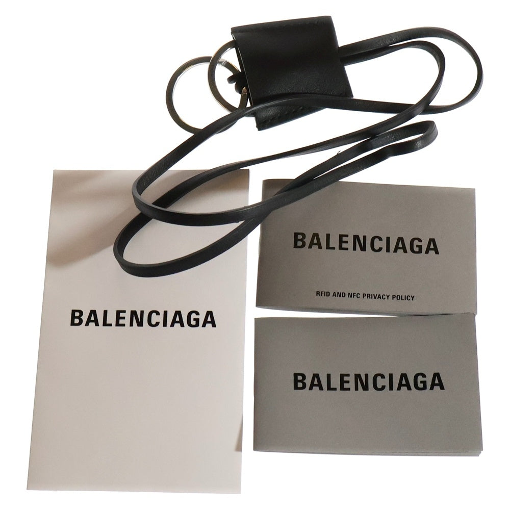 BALENCIAGA(バレンシアガ) Women's RODEO 813465994 ロデオ スムースカーフスキン シルバー金具 ハンドバッグ ブラック レディース