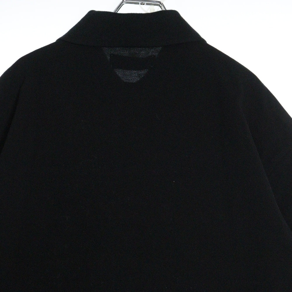 AMIRI(アミリ) 25SS DISTRESSED POLO AMJYPO1012 フロントロゴデザイン 半袖ポロシャツ ブラック