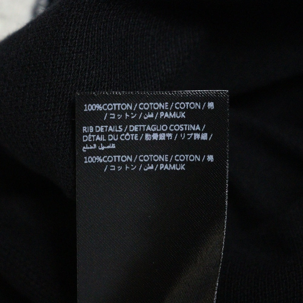 AMIRI(アミリ) 25SS DISTRESSED POLO AMJYPO1012 フロントロゴデザイン 半袖ポロシャツ ブラック