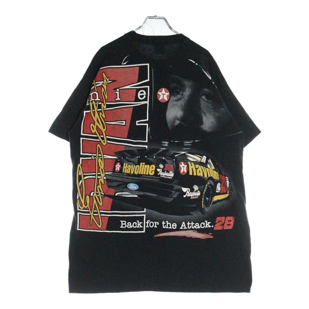 VINTAGE(ヴィンテージ) IRVAN Back for the attack 半袖Tシャツ カットソー ブラック