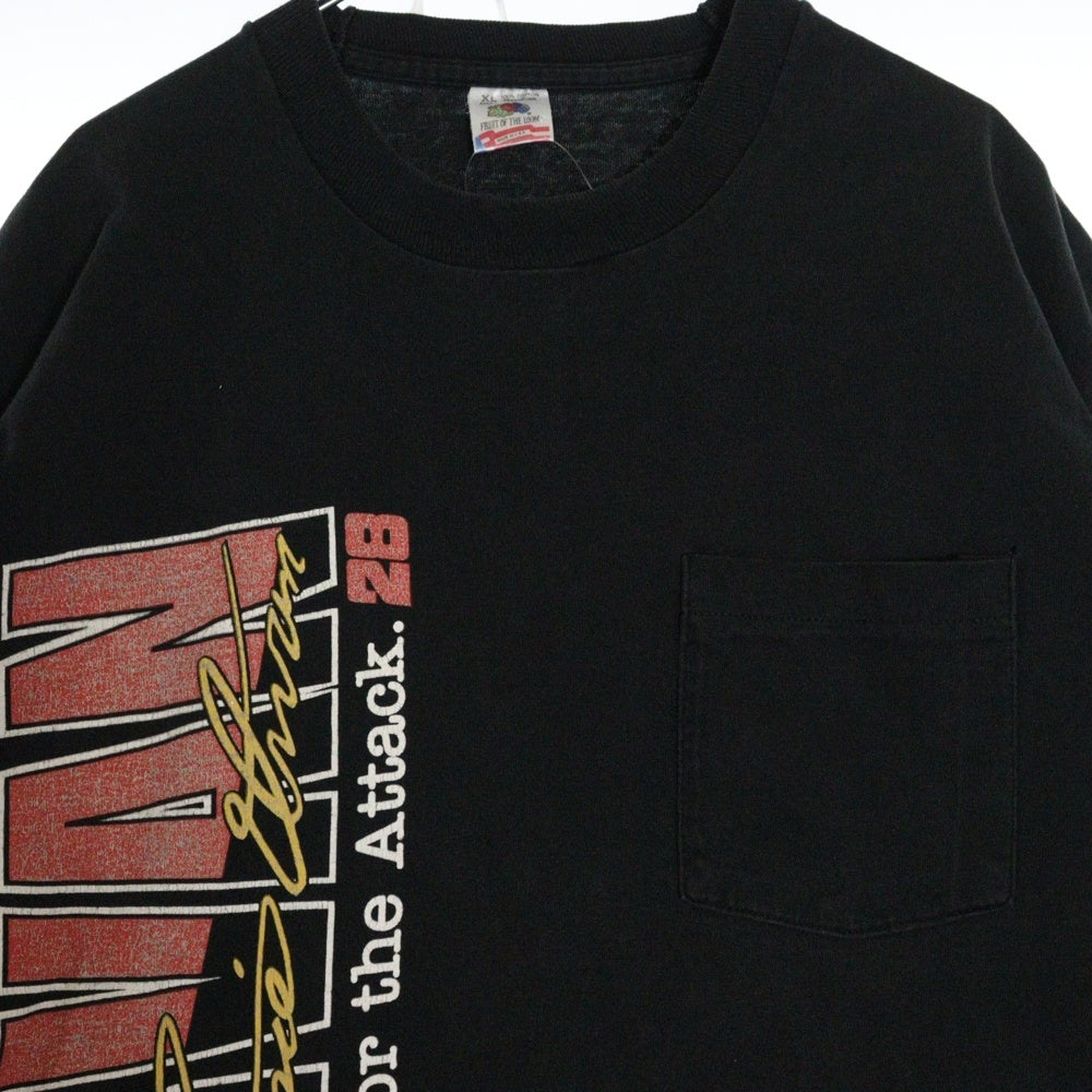 VINTAGE(ヴィンテージ) IRVAN Back for the attack 半袖Tシャツ カットソー ブラック