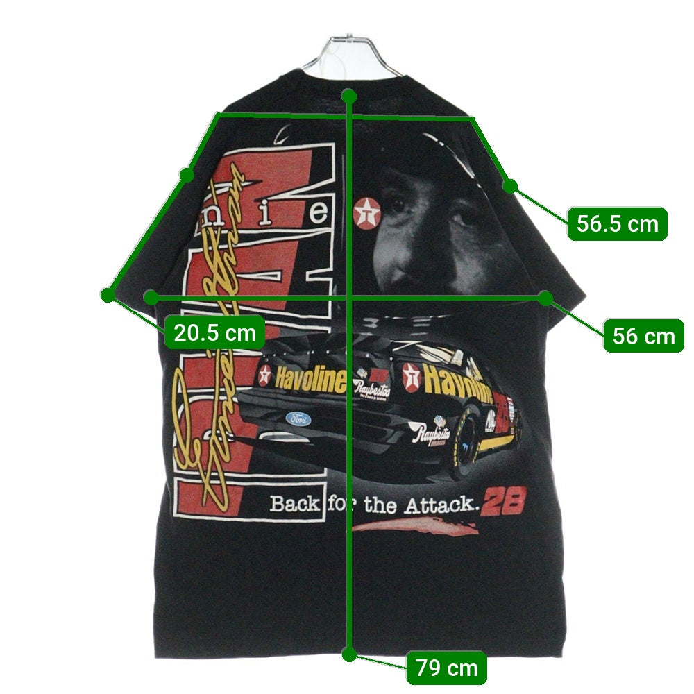 VINTAGE(ヴィンテージ) IRVAN Back for the attack 半袖Tシャツ カットソー ブラック