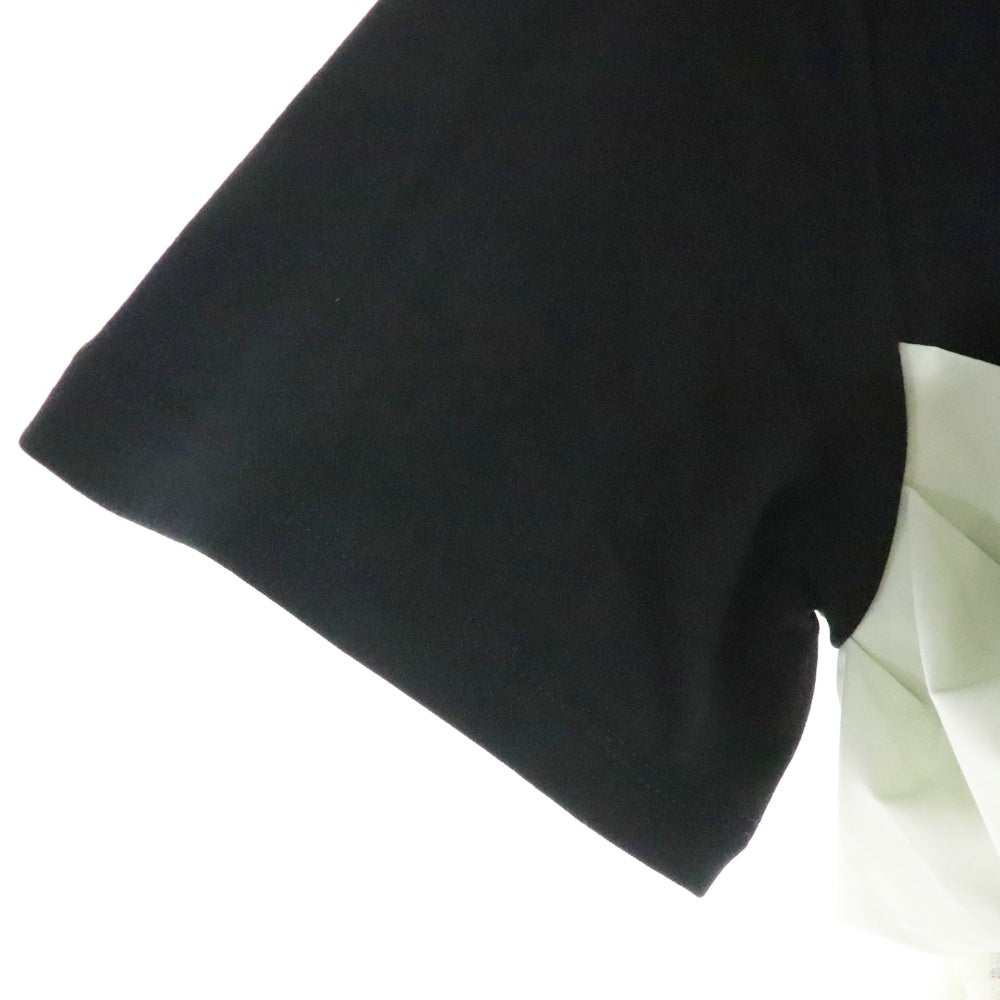 MAISON SPECIAL(メゾンスペシャル ) Docking Twisted T-shirt 21251415219 ドッキングTシャツ ブラック/ホワイト レディース