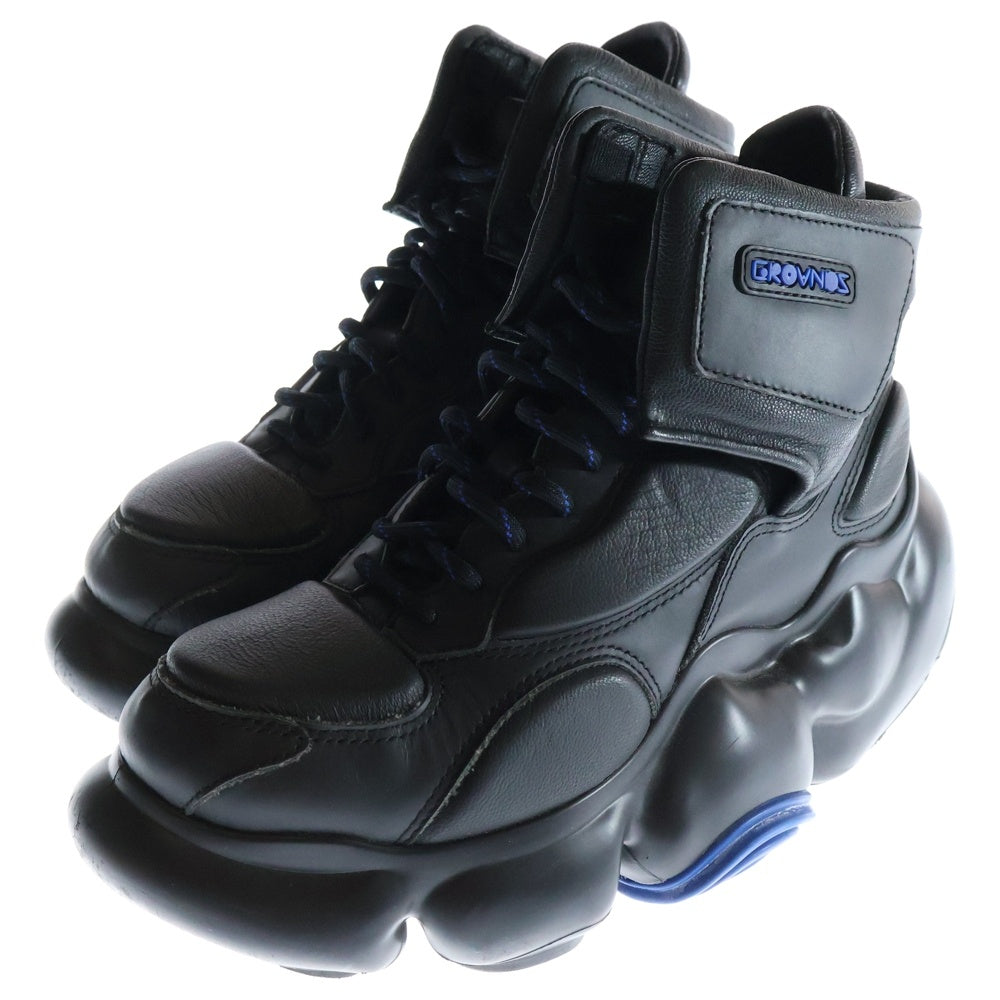grounds(グラウンズ) MOOPIE BASKET BLUE RF ムーピーバスケット US8/25cm ブラック/ブルー レディース