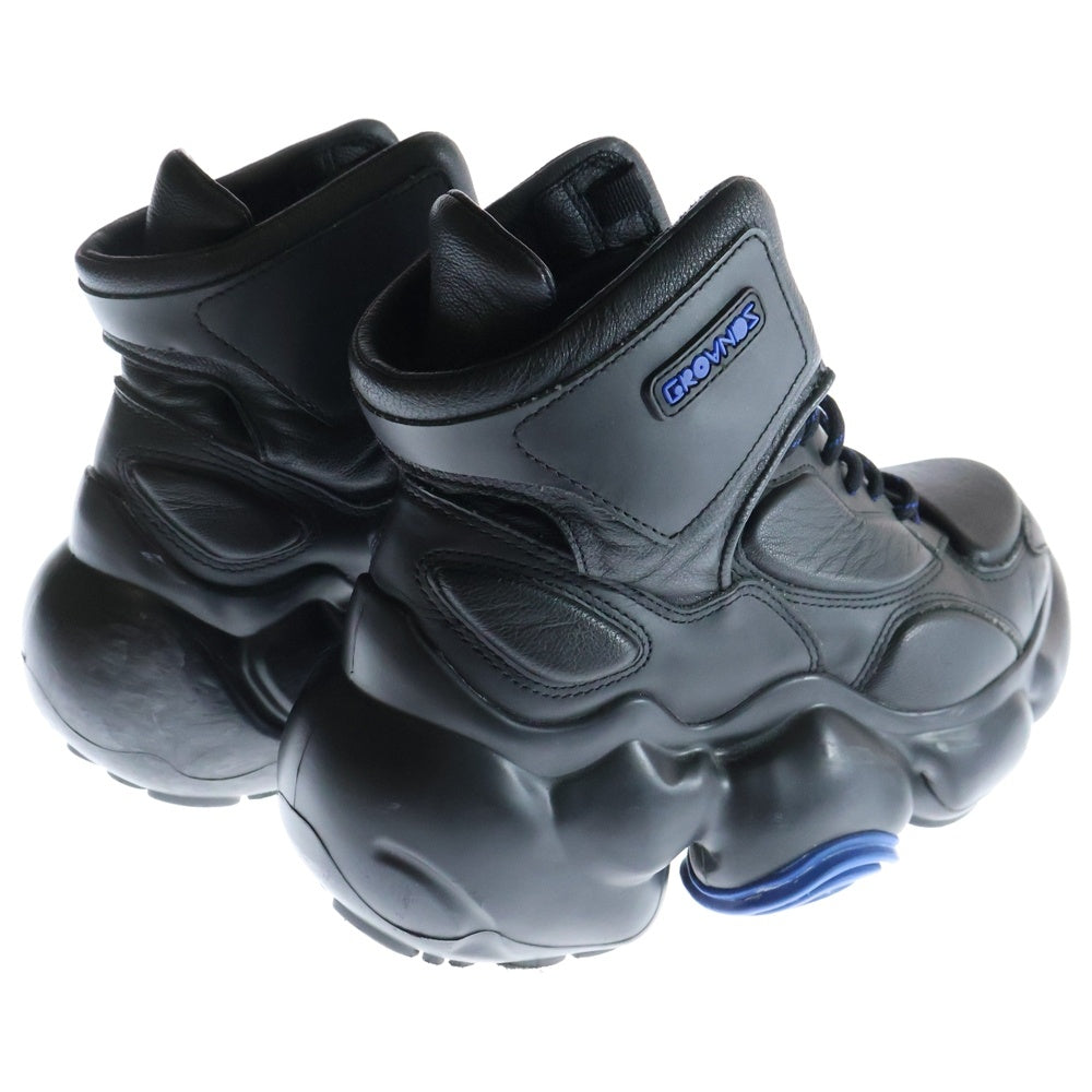 grounds(グラウンズ) MOOPIE BASKET BLUE RF ムーピーバスケット US8/25cm ブラック/ブルー レディース