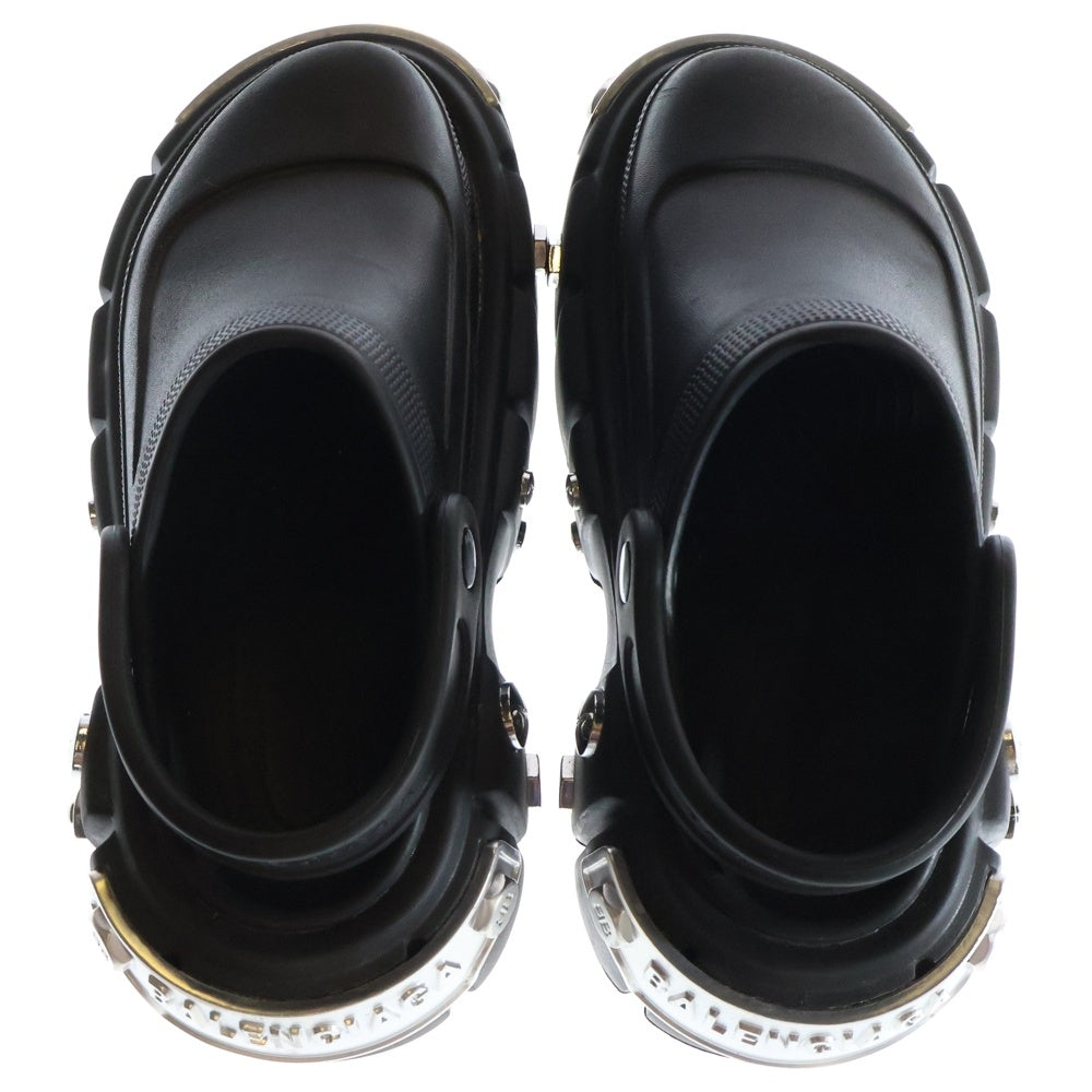 BALENCIAGA(バレンシアガ) ×crocs クロックス HARDCROCS 687398 ハードクロックス プラットフォームスタッズクロックス ミュールサンダル ブラック